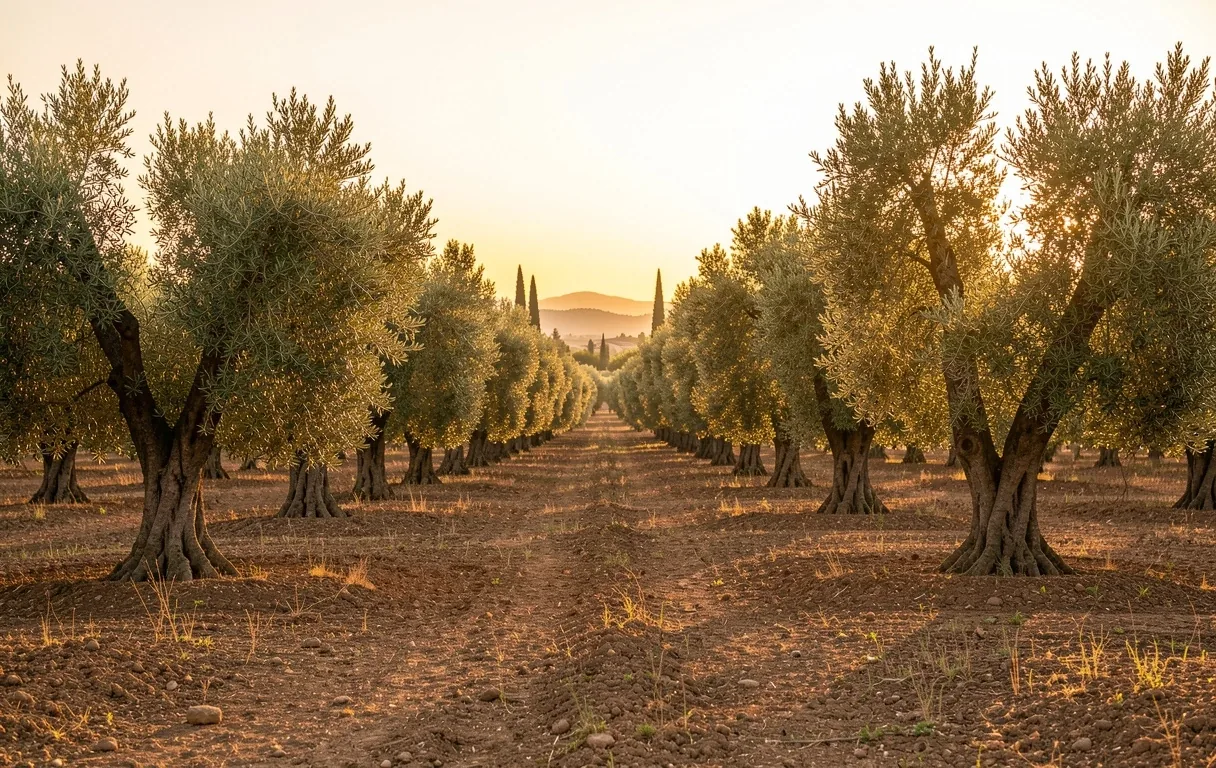 Campos de olivos españoles